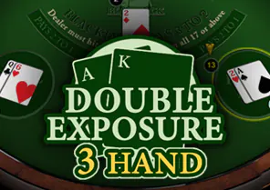 Spil Blackjack Double Exposure 3 Hand for sjov på vores danske online casino