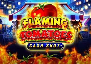 Spil Flaming Tomatoes Cash Shot for sjov på vores danske online casino