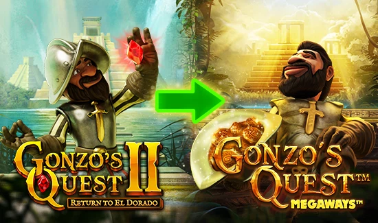 Få 30 Chancer til Gonzo's Quest Megaways