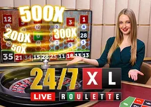 Spil 24 7 XL Live Roulette for rigtige penge i vores online spillehal