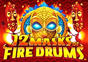 Spil 12 Masks of Fire Drums for sjov på vores danske online casino