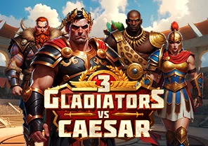 Spil 3 Gladiators vs Caesar for sjov på vores danske online casino