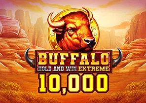 Spil Buffalo Hold and Win Extreme 10000 for sjov på vores danske online casino