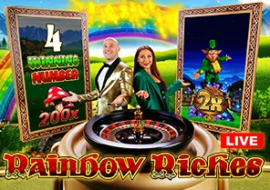 Spil Rainbow Riches Live Mobile for sjov på vores danske online casino