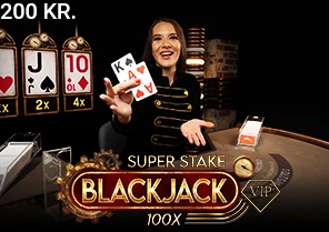 Spil Super Stake Blackjack for rigtige penge i vores online spillehal