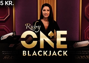 Spil ONE Blackjack Ruby for rigtige penge i vores online spillehal